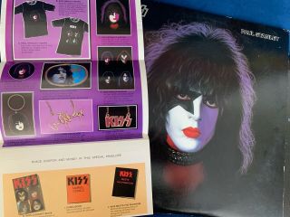 Kiss Ace Frehley & Paul Stanley Solo Albums 1978 Order Form Poster Vinyl Records