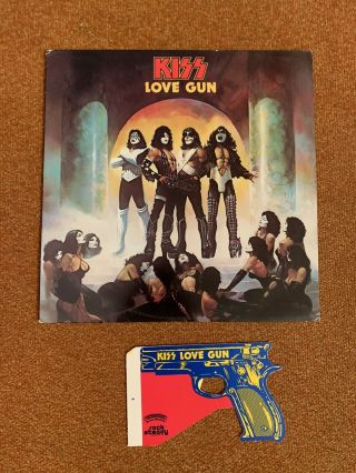 Kiss Love Gun Vinyl Lp With Inner Sleeve And Gun Very