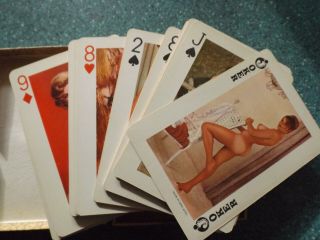 ESQUIRE 1960s Boxed Deck Jumbo Nude Playing Cards JUNE PALMER Vicky Kennedy 2