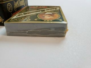 Jack Daniels Gentlemen ' s Playing Cards in Collector Tin 2 Packs 1 Open 3