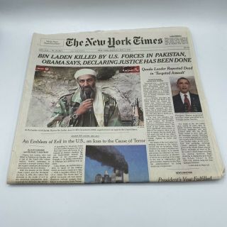 Osama Bin Laden Killed By U.  S.  Forces In Pakistab York Times Nyt May 2 2011