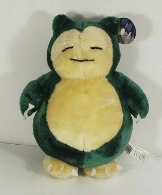 Vintage 1999 Nintendo Play By Play Pokemon Snorlax 12 " Plush With Tag Nos