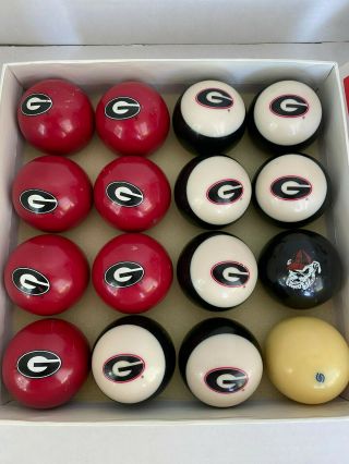 University of Georgia Bulldog Officially Licensed Billiard Balls 3