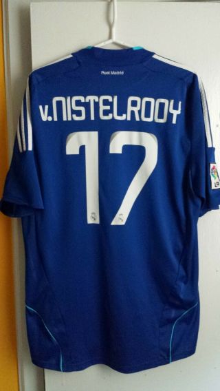 2008 Van Nistelrooy Real Madrid Adidas Climacool Jersey Size Xl