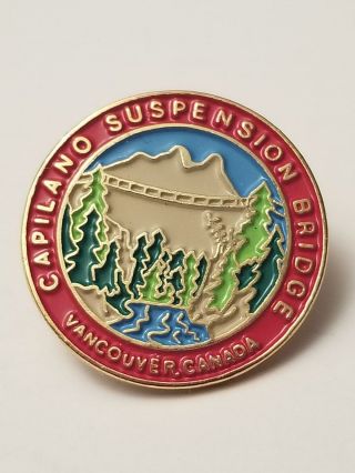 Vancouver Capilano Suspension Bridge Canada Hat Lapel Pin 1393