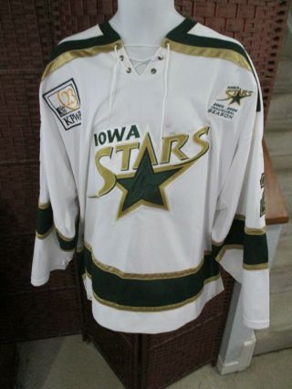 Iowa Stars Ahl Hockey Jersey Janos Vas Size 56 Game Worn ?