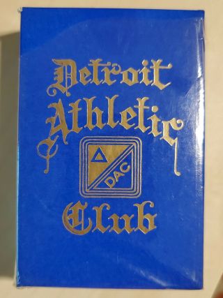 Detroit Athletic Club Playing Cards Blue