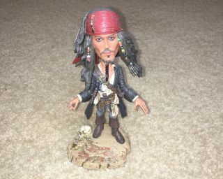 Disney Neca Johnny Depp Captain Jack Sparrow Pirates Of The Caribbean Bobblehead