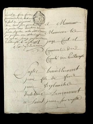 1786 Old Paper Manuscript 16 Pages