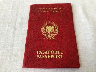 Albania Expired Id Circulated Travel Document Passport Republic Of Albania 011