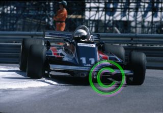Racing 35mm Slide F1 Elio De Angelis - Lotus 87 1981 Monaco Formula 1