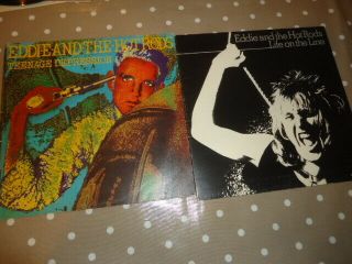 2 Nm Eddie & The Hotrods Uk 1st Vinyl Lp Teenage Depression,  Poster Life On Punk