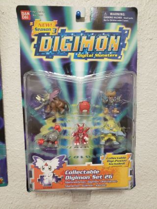 Digimon Collectible Set 26 With Collectible Digital Poster