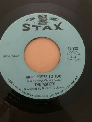 Northern Soul 45/ Astors " More Power To You " Stax Vg,