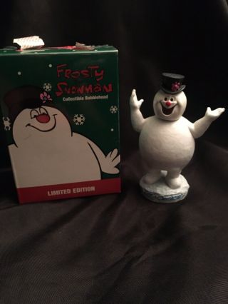 Vintage 2001 Frosty The Snowman Limited Edition Collectible Bobblehead
