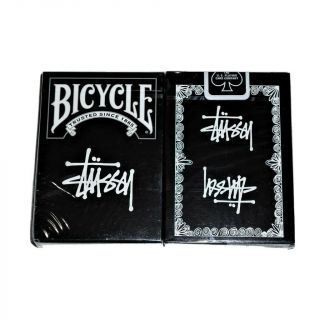 - Stussy Black Bicycle Playing Cards Deck Collectors Item