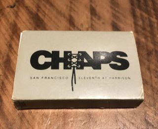 Chaps 11th And Harrison San Francisco Ca Matchbox Gay Interest Lgbtq