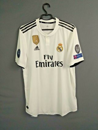 Real Madrid Jersey Authentic 2018 2019 Player Issue Xl Shirt Adidas Cg0561 Ig93