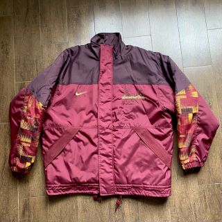 Vintage 90s Fsu Florida State Seminoles Noles Nike Puffer Jacket Size Large