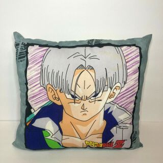 Vintage Dragon Ball Z Saiyan Goku Trunks Throw Pillow