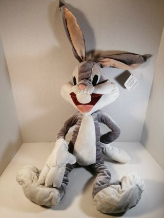 Huge Looney Tunes Bugs Bunny Plush 40in Read
