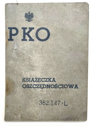 Passport Pko Kasa Kolomyja Horodenka Stanislawow Ksiazechka Oszczednosciowa