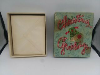 Vtg Wallace Brown Christmas Cards (5) Envelopes Are