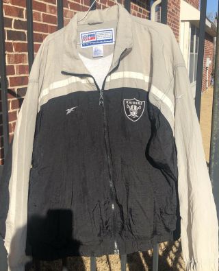 Vintage 80s 90s Raiders Starter Authentic Pro Line Nfl Jacket Xl Made In Taiwan
