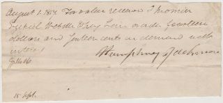 Ezekiel Webster - Brother Of Daniel Webster - 1817 Signed Nh Document Scarce