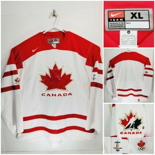 Nike Team Canada 2010 Vancouver Olympics Hockey Mens Xl Jersey White