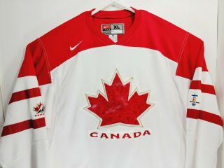 Nike Team Canada 2010 Vancouver Olympics Hockey Mens XL Jersey White 3