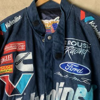 Vintage Mark Martin Jeff Hamilton Valvoline Racing Jacket NASCAR Medium Cummins 3