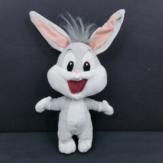 Six Flags Baby Looney Tunes Bugs Bunny Plush Stuffed Animal Doll 14 "