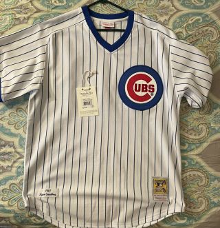 Mitchell & Ness 1987 Ryne Sandberg Chicago Cubs Authentic Jersey Size 48 Xl
