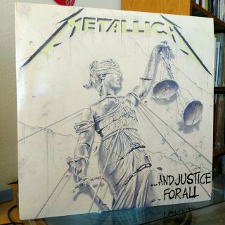 Metallica And Justice For All Us 12 " Vinyl Record Album Lp U.  S.  Only