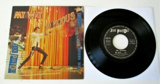 Sex Pistols - Sid Vicious - My Way 1978 French Barclay 7 " Single P/s
