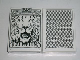 1 Deck David Blaine Black Lions Black Playing Cards S103155265 - 乙d3