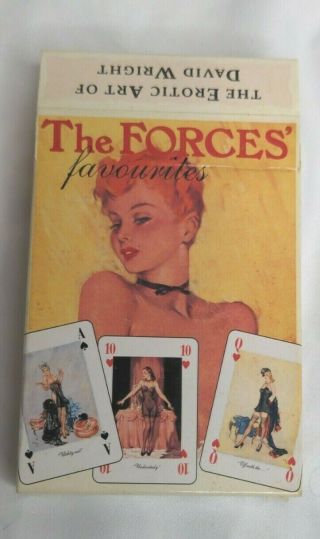 David Wright Pin - Up Girls From The 40s Art Wwii Forces Favorites Playing Cards