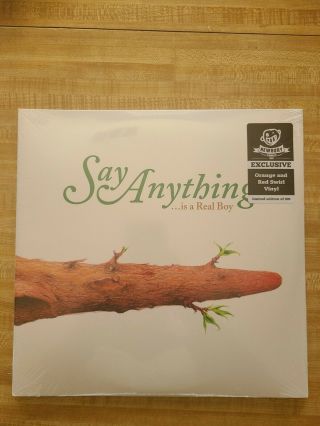 Say Anything " Is A Real Boy " Orange And Red Swirl Vinyl Newbury 1 Of 500