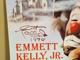 Autographed Signed 1991 Emmett Kelly,  Jr Special 12 Month Calendar clowns 2