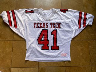 Vintage Texas Tech Red Raiders Team Game Goodman And Sons Football Jersey Men 46