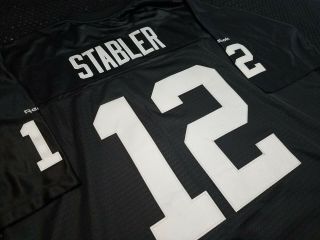Ken Snake Stabler Reebok Auth Oakland Raiders Vintage Jersey 2xl (sz 56 3xl Fit)