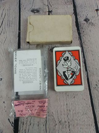 Vintage Art Study Playing Cards 1950s? Plain White Box.