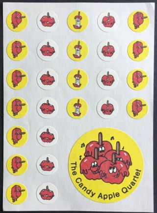 Vintage Scratch & Sniff Stickers - Ctp - Candy Apple - Great Scent