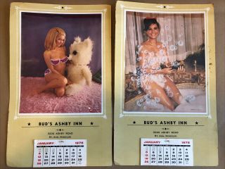 1975 Peek - A - Boo/pin - Up Girly Calendar,  St.  Louis/st Ann Mo.  Bud’s Ashby Inn