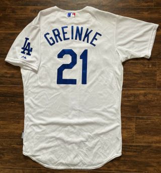 Los Angeles Dodgers/astros/dbacks Zack Greinke Majestic Authentic Jersey Size 44