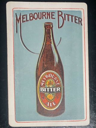 Playing Swap Cards 1 Old Australian Melbourne Bitter Beer Brewery Advt