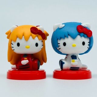 Hello Kitty X Evangelion Rei Asuka 2 Mini Figure Set Sanrio 2020 Japan Anime