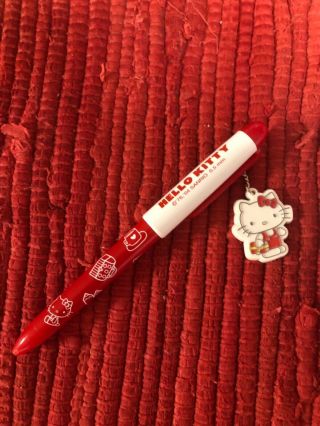 Sanrio Hello Kitty Classic Vintage Rare Two - Way Writer Pen Pencil And Leads