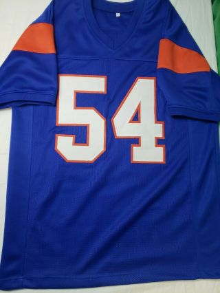 Blue Mountain State Football Jersey Thad Castle 54 Autograph Sewn Size Large